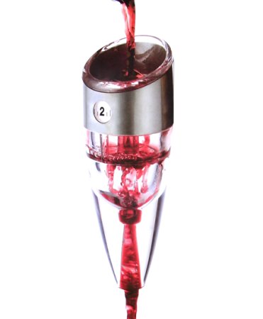 Pro Wine Aerator Siensync(TM) 0-6 Speeds Professional Adjustable Wine Aerating Decanter for Whiskey, Red Wine, Premium Wine Dispenser