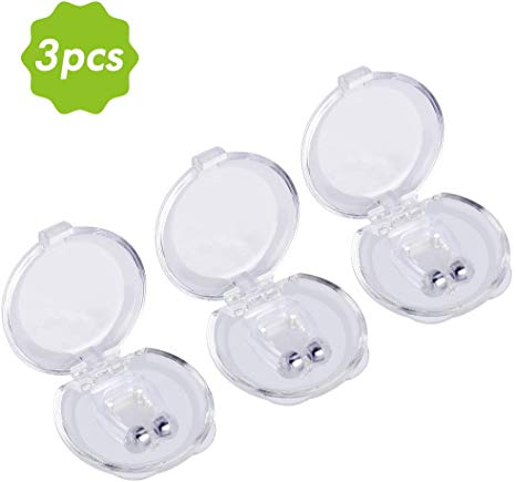 Anti Snore Devices, 3 PCS Anti Snore Nose Clip Snore Stopper Snoring Relief Nasal Dilators,Nasal Dilator Snoring Solution Help Relief for Comfortable Sleeping Congestion
