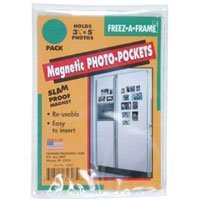 Freez-A-Frame Magnetic 2-1/2" x 3-1/2" Photo Frame, 2 Pack