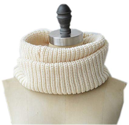 Spikerking Unisex Soft Thick Knitted Winter Warm Infinity Scarf