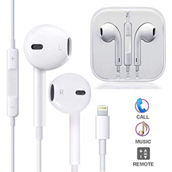 ZestyChef Earbuds, Microphone Earphones Stereo Headphones Noise Isolating Headset Compatible with Phone 8/8Plus /7 /7Plus/X/XS/XS Max/XR, Support All System