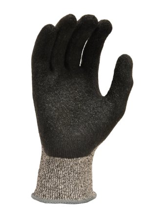 G & F 22600XL CUTShield Cut Resistant Level 5 Work Gloves, Rubber Coated, grey, XLarge