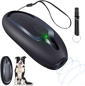 Stop Dog Barking Device, Ultrasonic Anti Barking Devices for Dogs 16.4FT, Rechargeable Handheld Dog Barking Control Device Dog Barking Deterrent Dog training Tool Anti Bark Stopper Safe for Most Dogs