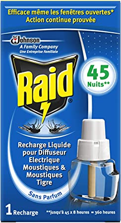 Raid Electric Mosquito Repellent Liquid Refill 45 Nights 28 ml - Pack of 3
