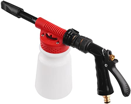 Car Cleaning Foam Gun Sprayer, Snow Foam Lance Car Washing Cannon Water Soap Foamaster Nozzle 900ml for Home Garden Watering