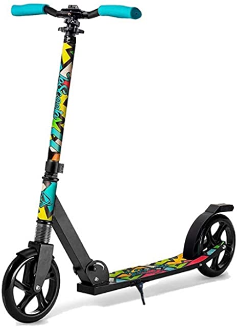 Lascoota Scooters for Kids 8 Years and up - Featuring Quick-Release Folding System - Dual Suspension System   Scooter Shoulder Strap 7.9" Big Wheels Great Scooters for Adults and Teens