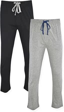 Hanes Men's Solid Knit Sleep Pant with Pockets and Drawstring