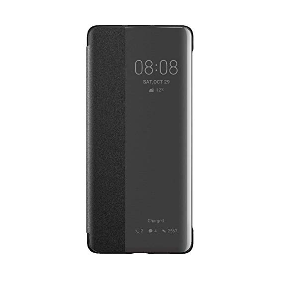 Huawei Genuine P30 Pro Smart View Flip Cover Wallet with Sleep Wake Feature - Black (51992882)