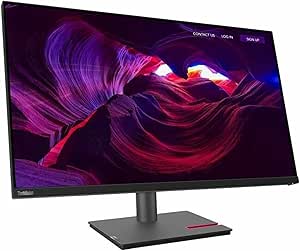 Lenovo - 63D1ZAR1US ThinkVision P32p-30 32 Class Webcam 4K UHD LED Monitor - 16:9 - Raven Black - 31.5 Viewable - in-Plane Switching (IPS) Technology - WLED Backlight - 3840 x 2160-1.07