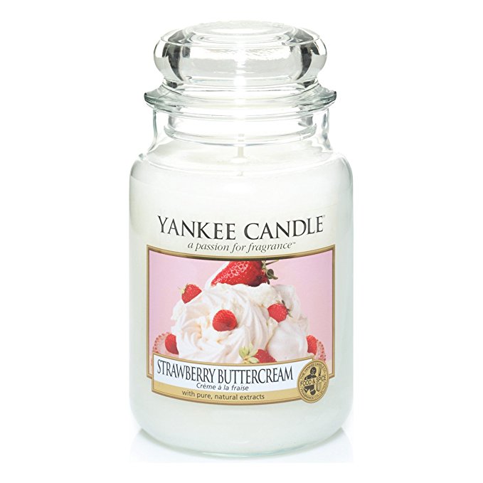 Yankee Candle Large Jar Candle, Strawberry Buttercream