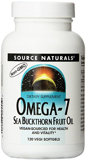 Omega-7 Sea Buckthorn Fruit Oil, Non-GMO Vegan-Sourced for Health and Vitality