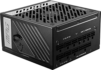 MSI MPG A1000G Gaming Power Supply - 80 Plus Gold Certified 1000W - 0% RPM Mode - Fully Modular - 100% Japanese 105°C Capacitors - Compact Size - ATX PSU