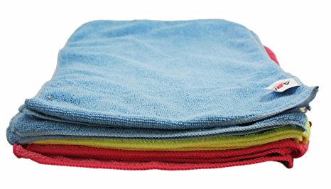 ABN Microfiber Cleaning and Drying Cloth 12x16 Inch 12 Pack