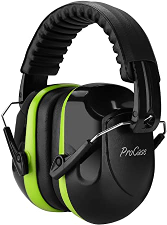 ProCase Noise Reduction Ear Muffs, NRR 28dB Shooters Hearing Protection Headphones Headset, Professional Noise Cancelling Ear Defenders for Construction Work Shooting Range Hunting -Green