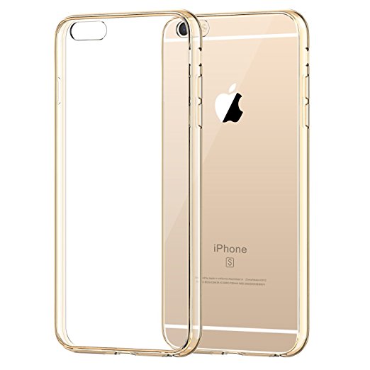 iPhone 6s Case, JETech® Apple iPhone 6/6s Case Shock-Absorption Bumper and Anti-Scratch Clear Back for iPhone 6s iPhone 6 4.7 Inch (Gold)