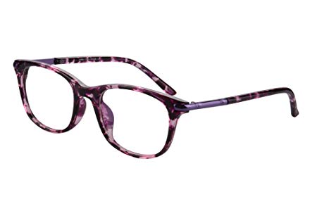 SHINU Horn Rimmed Readers Progressive Multifocus Computer Reading Glasses-SH017(pink demi,x2)