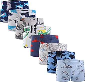 Boys Boxer Briefs Shorts Cotton Baby Toddler Underwear for Kids Boy 6/8 Pack