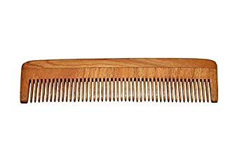 Majik Handemade Neem Wood Comb Anti-Dandruff Comb For Men And Women Brown 10 grams Pack Of 1