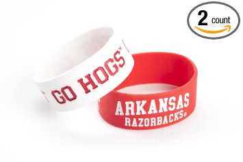 NCAA Silicone Rubber Bracelet, 2-Pack