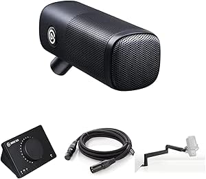 Elgato Wave DX Dynamic Microphone Bundle, XLR, USB, Free Mixer Software, Starter-Friendly Audio Kit, PC/Mac