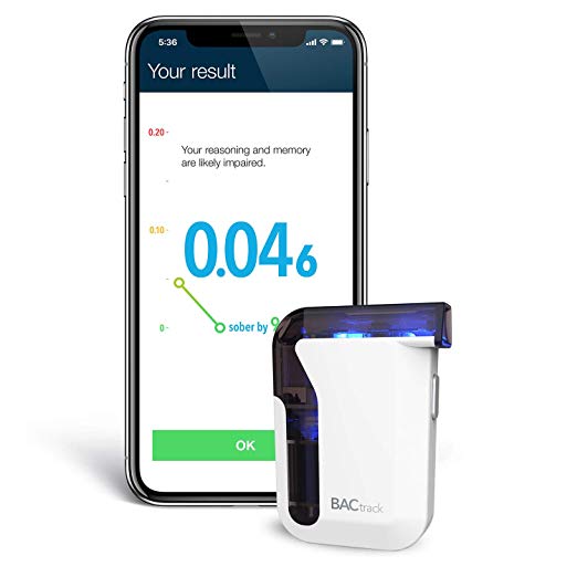 BACtrack Mobile Smartphone Breathalyzer | Professional-Grade Accuracy | Bluetooth Connectivity to Apple iPhone, Google & Samsung Android Devices | Apple Health Kit Integration