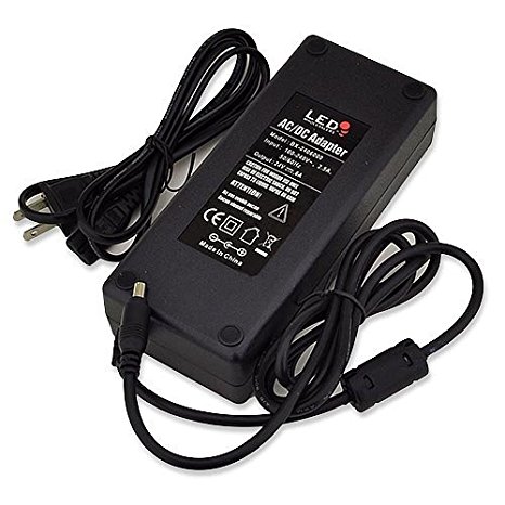 LEDwholesalers 24 Volt AC Power Adapter 144 Watt 6 Amp with 5mm DC Output Jack, 3261-24V