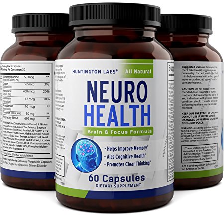 Mind Enhancing Supplement – Improve Memory   Boost Brain Power   Enhance Mental Clarity – Pills with Best Top Natural Vitamins for Better Cognitive Function   Concentration   Focus – Huntington Labs