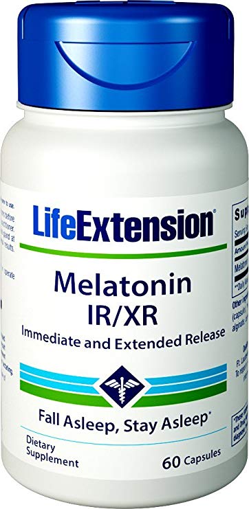 Life Extension Melatonin IR/XR, 60 Capsules