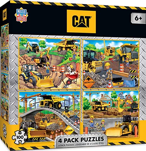 Caterpillar - 4 Pack 100Pc Puzzles