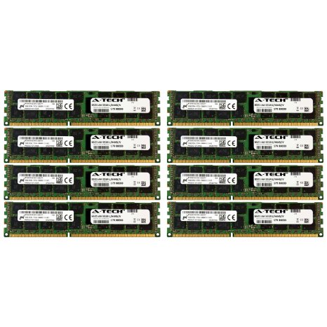 A-Tech® Micron® 32GB Kit 4x 8GB PC3-10600 1.35V For Dell Precision Workstation Snpp9rn2c/8g A2626072 A2626093 A2862069 A2862074 A3721482 T5600 T7500 T7600 T5500 T5600 T7500 T7600 T5500 Memory RAM