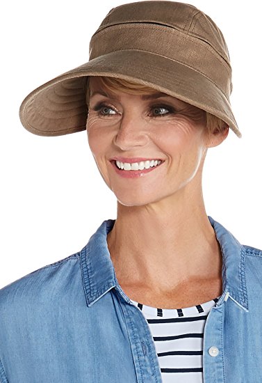 Coolibar UPF 50  Women's Zip-Off Sun Visor - Sun Protective