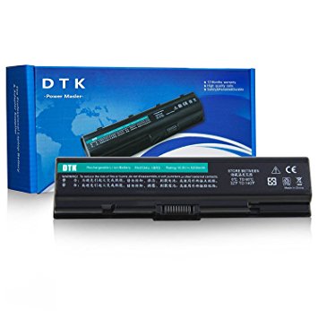 Dtk® New High Performance Laptop Battery Replacement For TOSHIBA PA3534U-1BRS PA3533U-1BRS PA3535-1BAS EQUIUM SERIES Satellite A200 A205 A210 A215 A300 A305 A350 A355 A500 A505 L200 L201 L202 L203 L205 L300 L305 L350 L450 L455 L500 L505 L550 L555 M200 M202 M203 M205 M206 M207 M208 M209 M211 M212 M215 M216 Satellite Pro P300 notebook battery (10.8V 4400MAH 6CELLS) 12 Months Warranty