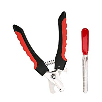 Chengzeyi Dog Nail Clippers and Trimmer (Small-Size)-with Sharp Blades- Safety Guard-Nail File-Sturdy Design-Clean Cuts-Easy to Use Professional Home Grooming Tool