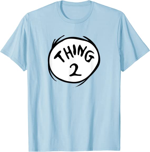 Dr. Seuss Thing 2 Emblem Color Option T-Shirt