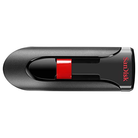 SanDisk Cruzer Glide 64 GB USB 2.0 Flash Drive - Black, Red (SDCZ60-064G-A46) -