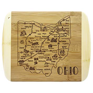 Totally Bamboo A Slice of Life Ohio Bamboo Serving and Cutting Board