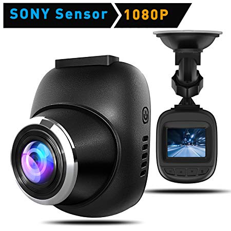 【Upgrade Super Night Vision】Mini Dash Cam, HiGoing Car Cameras with Sony Sensor Driving Recorder 1080P Dashboard Cameras, 170 Wide Angle Lens, WDR, Loop Recording, Parking Monitor