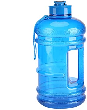 Fdit 2.2L Large Capacity Sports Water Bottle Gym Drinking Water Bottle Camping Cup Portable Outdoor Big Bottle (Blue)