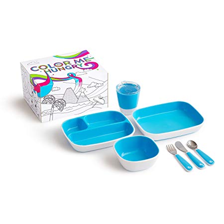 Munchkin Color Me Hungry Toddler Dining Set, Blue