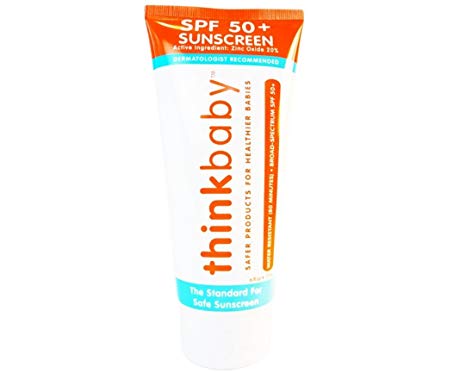 Thinkbaby - Safe Sunscreen SPF 50 , 6oz (Package may vary)