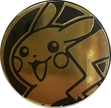 Pikachu Coin from the Pokemon Trading Card Game (Large Size) - Gold