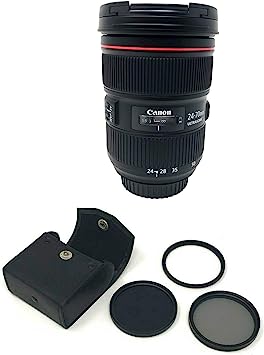 KamKorda Lens Filter Kit 82mm   EF 24-70mm f/2.8L II USM Camera Lens, Aperture Range f/2.8 to f/22   2 Year Warranty