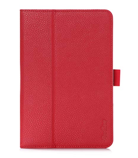 ProCase Samsung Galaxy Tab S2 8.0 Case - Stand Folio Cover Case for 2015 Galaxy Tab S2 Tablet (8.0 inch, SM-T710 / T715), with Hand Strap, auto Sleep/Wake (Red)