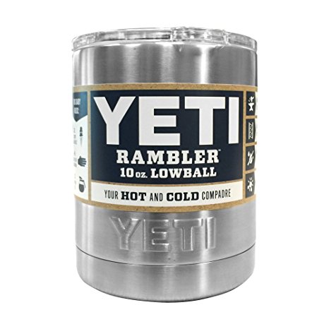 YETI Rambler Lowball 10 oz Stainless Steel Cup with Lid