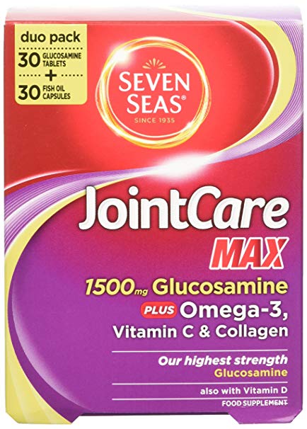 Seven Seas JointCare Max with Glucosamine and Omega-3, 30 Day Duo Pack