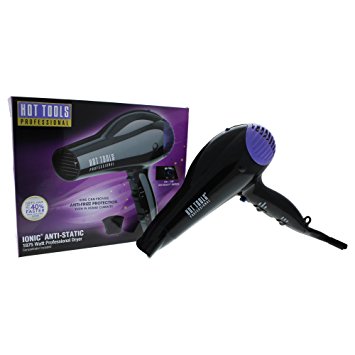 Hot Tools Professional 1035 1875 Watt Direct Ion FastDry Anti-Static Hair Dryer