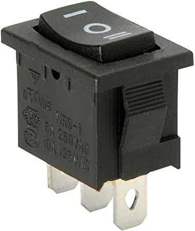 Parts Express SPDT Miniature Momentary Rocker Switch Center Off (1)