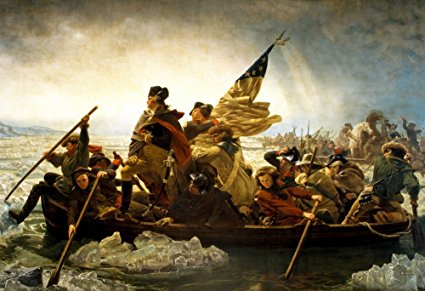 Washington Crossing the Delaware River Poster by Emanuel Leutze 36 x 24in