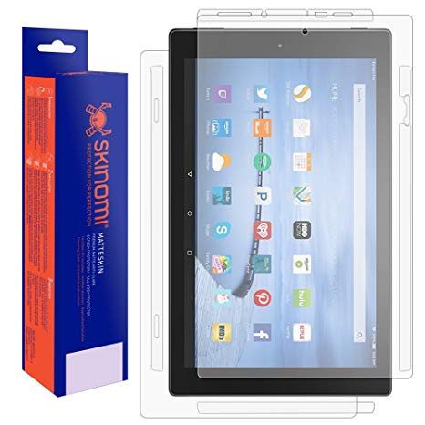 Amazon Fire HD 10 Screen Protector, Skinomi MatteSkin Full Coverage Screen Protector for Amazon Fire HD 10 Anti-Glare and Bubble-Free Shield