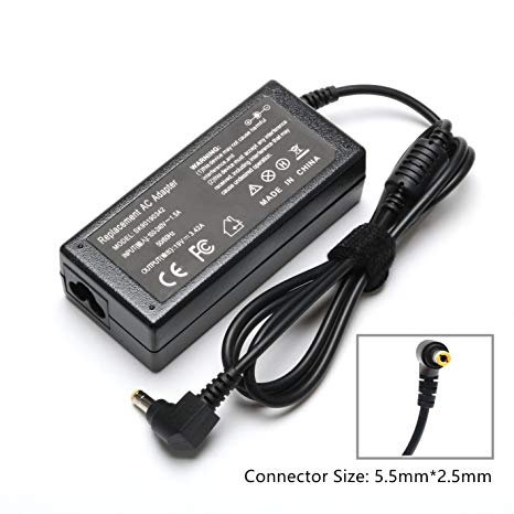 Replacement 19V 3.42A 65W New AC Adapter Charger for Asus X551, X551C, X551CA, X551M, X551MA, X551MAV, X550, X550C, X550CA, X550LA, X550ZA, X551MAV X751MA X551MA-DS21Q X551MA-RCLN03